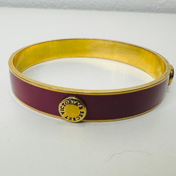 Victoria's Secret Purple & Gold Bangle Monogram Bracelet - Picture 6 of 15